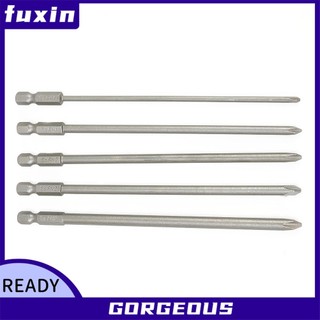 [Fuxin] 5 Mũi tuốc nơ vít điện từ tính dài 1 / 4 Hex 150mm PH1 PH2