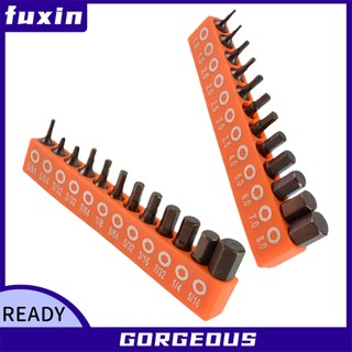 [Fuxin] 12 / 24 Bộ tuốc nơ vít lục giác từ tính 25mm 1 / 4in Mũi điều khiển chuôi lục giác