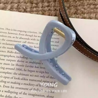 Yoing / Muối Biển Xanh Cảm Giác Cao Cấp Đơn Giản Phù Hợp Với Kẹp Tóc Lười Hàn Quốc Kẹp Cá Mập Phụ Kiện Tóc