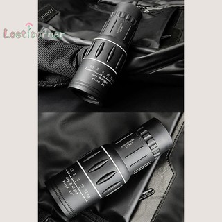 [Lostcorner] Kính thiên văn một mắt 16X52 Ống nhòm Zoom lấy nét kép Phạm vi HD Tầm nhìn ban đêm có dây đeo Ống kính quang học / Cao su ngoài trời [Mới]