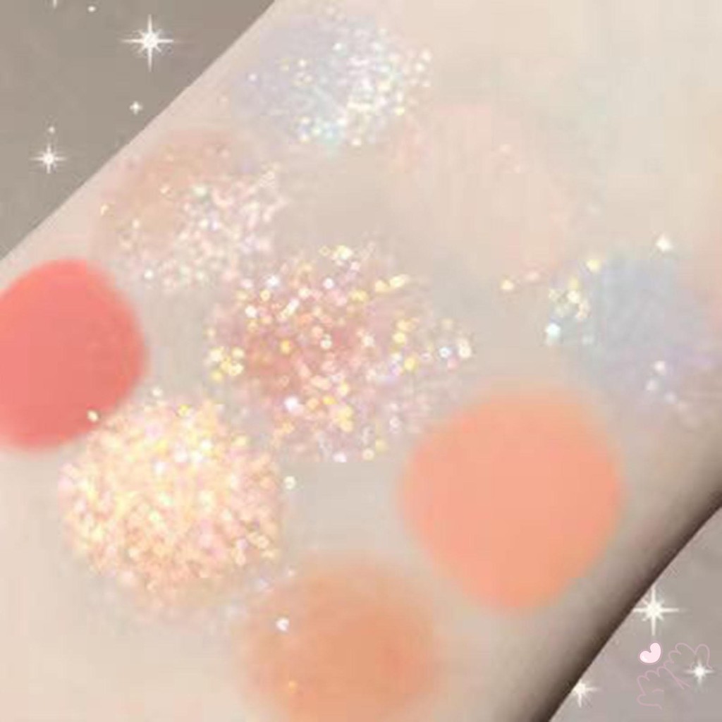 Bảng Trang Điểm Mắt Sắc Tố Cao 9 Màu Matte Shimmer Sequins Phấn Mắt Pallet