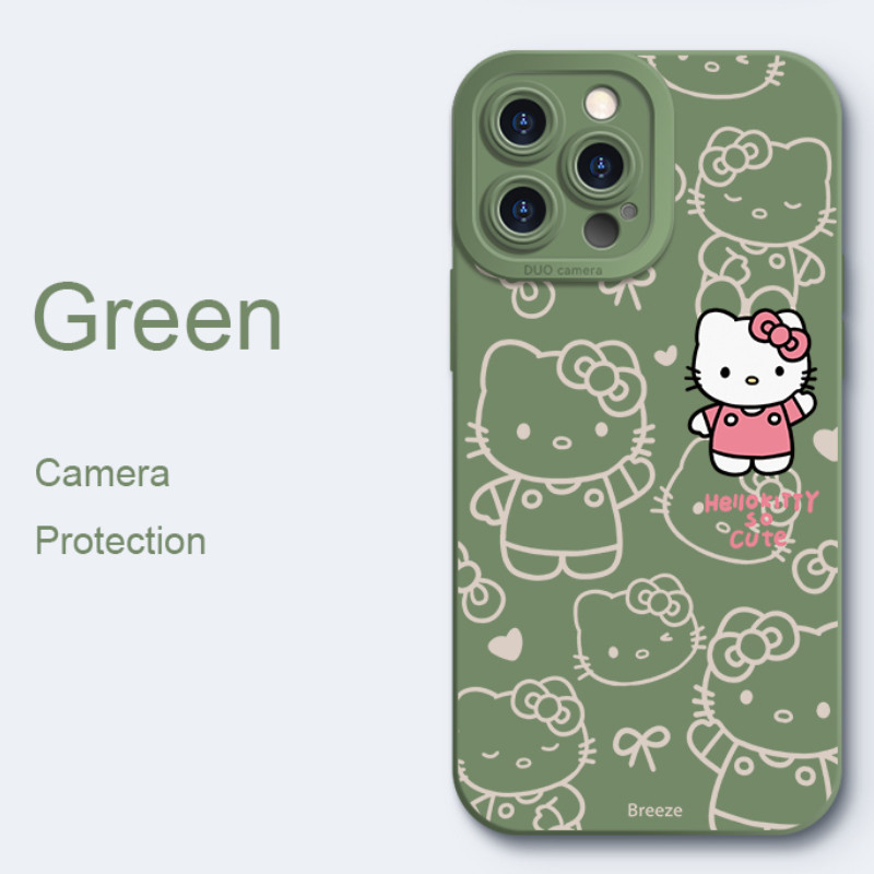 Ốp Điện Thoại Mèo Kitty Hoạt Hình Cho Xiaomi 17 Pro Max 15 Ultra 15S 15T Poco X8 Pro Max F8 F7 Pro Ultra 5G Vỏ Mềm Chống Sốc Dễ Thương Bảo Vệ Camera Ốp Lưng