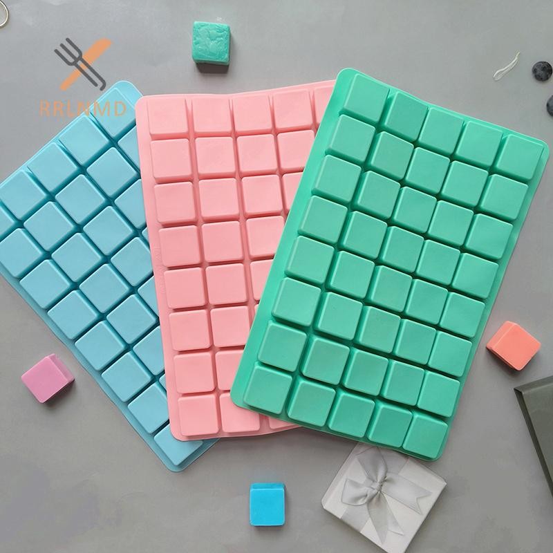 Rrlnmd 40 Sâu Răng Vuông Khuôn Silicon Cho DIY Caramel Kẹo Sô Cô La Truffles Thạch Khay Đá Khuôn Bánh Nướng Trang Trí Dụng Cụ MỚI