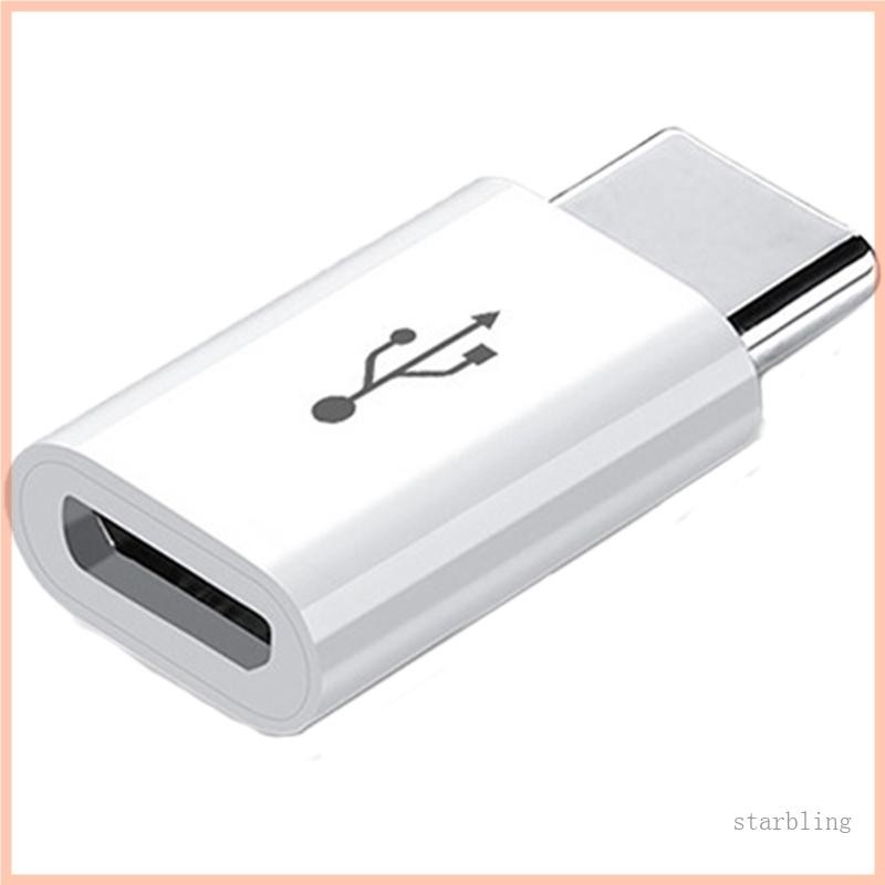 Micro USB Female to Type C Male Converters Adapter Support 30Mbps Data Transfer