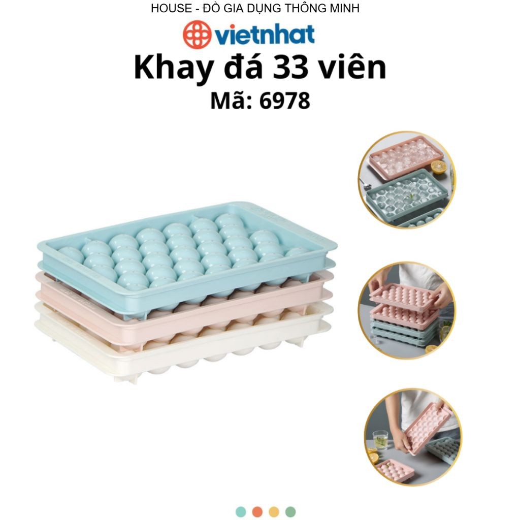 Khay đá 33 viên Chính hãng Việt Nhật (mã 6978)