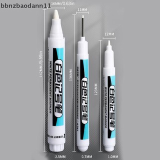 [Bbnzdd] 0.7 / 1.0 / 2.5mm Bút đánh dấu màu trắng chống thấm nước Bút kẻ sọc sơn lốp ô tô BVAH