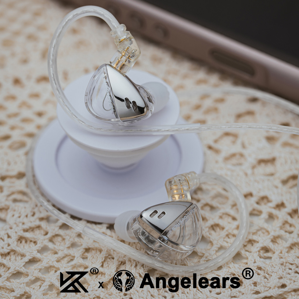 Kz Angelears Libra X Tai nghe nhét tai HiFi động tần số siêu mỏng Màn hình IEMs với cáp có thể thay thế 0,75