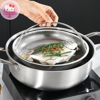 Moonlights Giỏ hấp thực phẩm bằng thép không gỉ Nồi áp suất Giỏ hấp có tay cầm Lưới hấp Bộ lọc thoát nước Dụng cụ nấu ăn EN