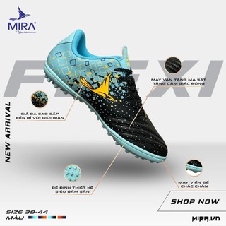 Giày Bóng Đá Chính Hãng Mira Flexi Sân Cỏ Nhân Tạo May Full Đế Cao Su Cao Cấp Full Box Hãng