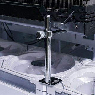Charmantcc1 GPU Hỗ Trợ Chân Đế Thẻ Video Giá Đỡ Quạt Gắn Nhôm Đồ Họa Card Bracket