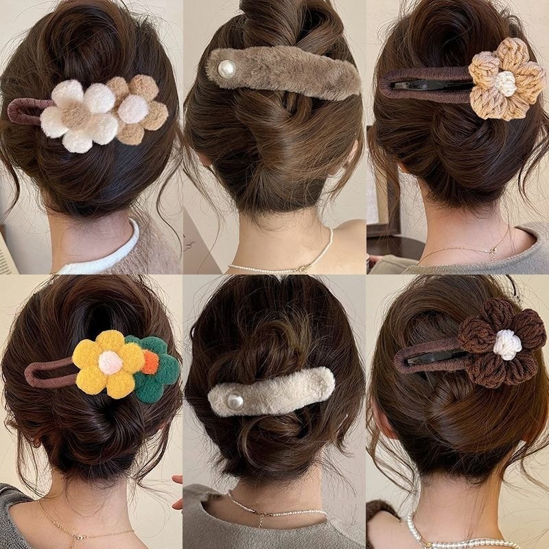 Kẹp Tóc Hoa Đẹp Thanh Lịch Tính Khí Thời Trang Hàn Quốc - Phụ Kiện Tóc