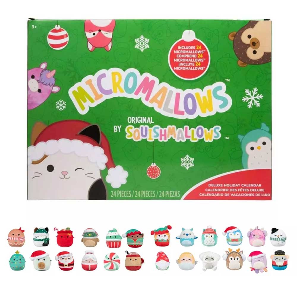 Squishmallows Year Advent Calendar Micromallows 2.5~3cm 24 Day Holiday Toy