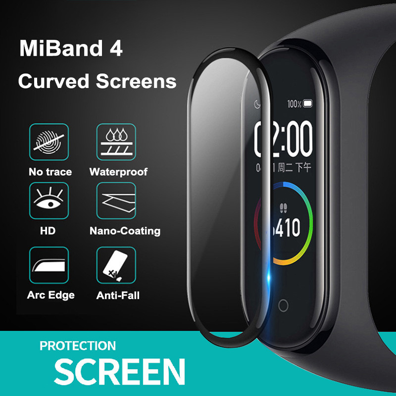 Kính mềm bảo vệ 9D cho Xiaomi Mi Band 10 9 8 7 Pro Bảo vệ màn hình cho miband 4 5 6 7 8 Bao đeo đồng hồ thông minh Phim mềm