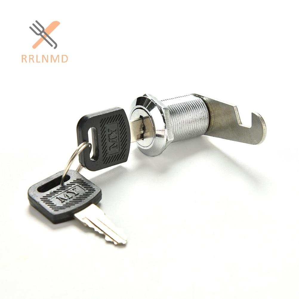 Rrlnmd 1 x 16mm 20mm 25mm 30mm Cửa Tủ Chữ Hộp Ngăn Kéo Tủ Khóa Với 2 Phím MỚI