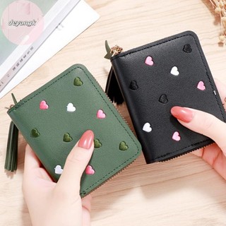 Deyangk Ví Nhỏ Nữ Ví sel Dây Kéo Ngắn Da Dễ Thương Ví Đựng Tiền Xu VN