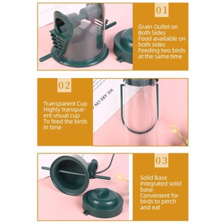 Sóc Chống Chim Ăn Ngoài Trời Treo Hạt Giống Chim Hoang Dã Ăn Thiết Kế Ống Chống Nhai Chống Thời Tiết Cho Sân Vườn, Máy Đựng Thức Ăn Cho Chim Bền Đẹp enmdavn