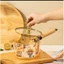 Nồi nấu bột cho bé nắp gấu , Chất liệu thuỷ tinh dung tích 1,7l siêu chịu nhiệt