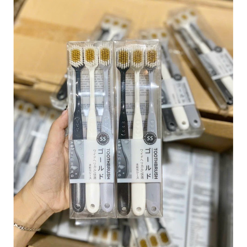 Set 3 Bàn Chải Siêu Mềm TOOTHBRUSH Nhật