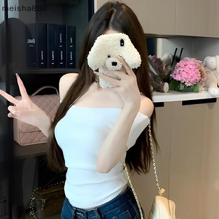 Meisha888 Nữ Tay Ngắn Ngoài Vai Áo Màu Trơn Phù Hợp Với Áo Thun Gợi Cảm Đẹp