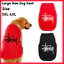 3xl-6xl Đen Graffiti Họa Tiết Mèo / Chó Thoáng Khí Kích Thước Lớn Áo Vest Lớn Vừa Quần Áo Cho Chó