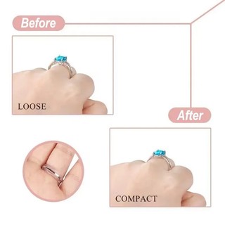 Bộ điều chỉnh kích thước vòng 8 CÁI - Tấm đệm trong suốt vô hình, Tấm bảo vệ vòng cao su PVC mềm cho nhẫn rời, 8 kích cỡ Phù hợp với phụ kiện trang sức 1-10mm