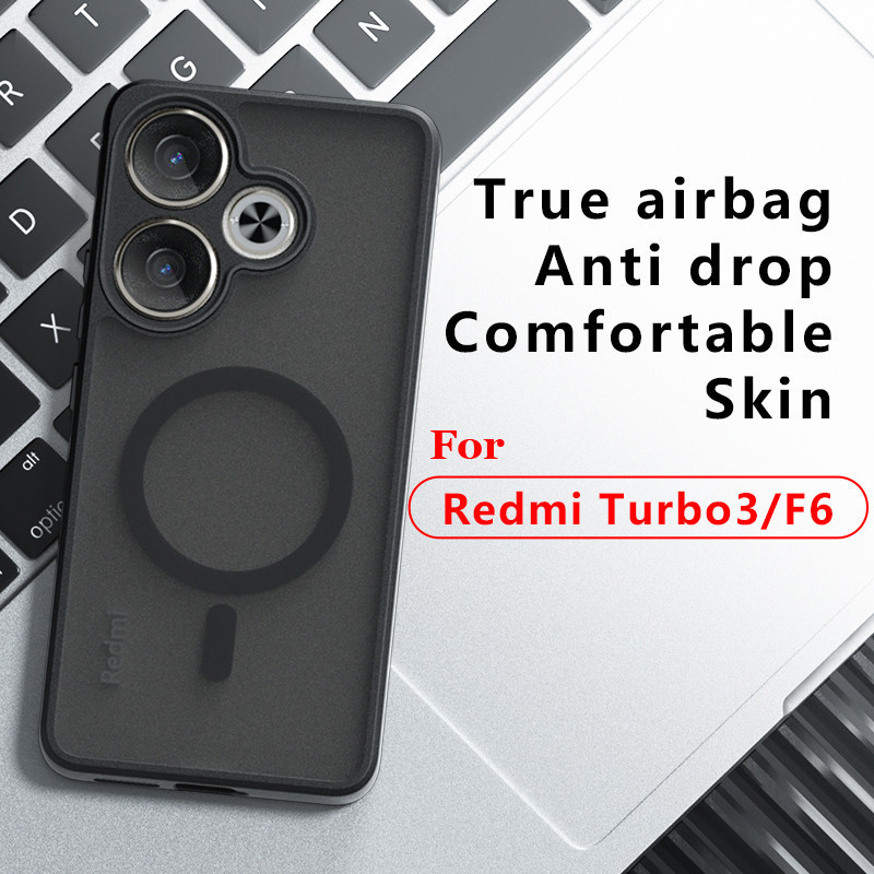 Dành Cho Xiaomi Redmi 14C Turbo 4 3 A4 13 K70 K70E K60 Ultra Redmi Note 14 13 Pro 5G Ốp Điện Thoại Chống Rơi Túi Khí PC Cứng + TPU Thoải Mái Da Mờ Ốp Lưng