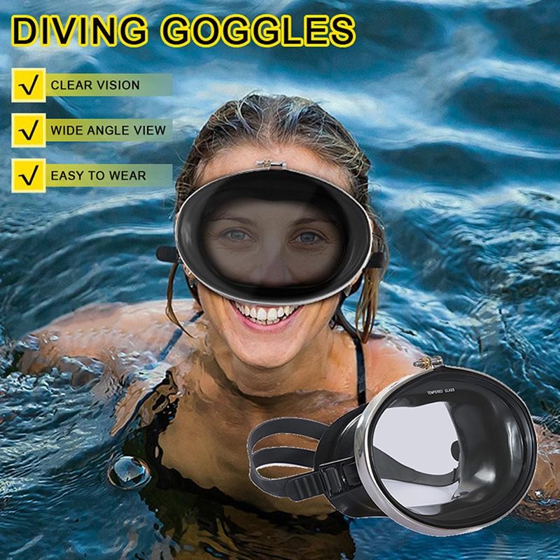 TMOY 1 Mặt nạ lặn dưới nước dành cho người lớn Silicone chống sương mù Kính lặn bơi câu cá nam nữ Kính bơi lội TCVN