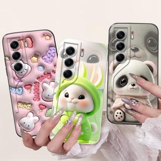 Vỏ Hoạt Hình Thời Trang Mới Cho Tecno Camon 40 Camon40 Pro 4G CM5 CM6 Ốp lưng Camera Bảo Vệ Silicon Mềm Trong Suốt