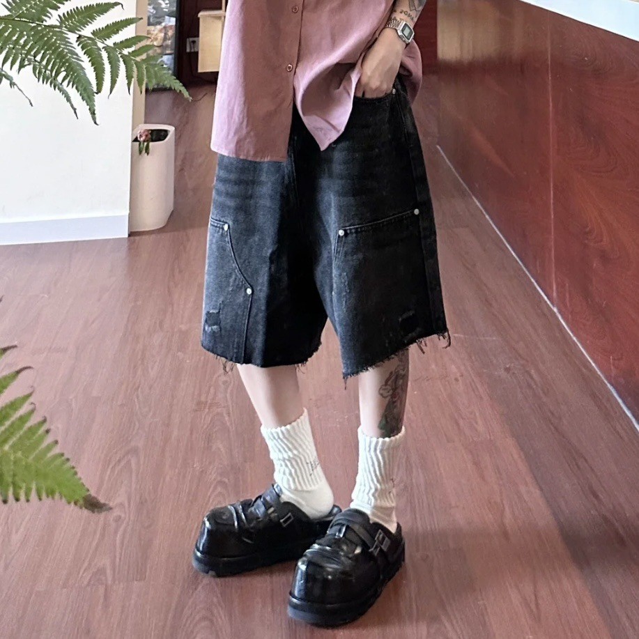 Da Bò Retro Mũi Lớn Birkenstock Giày Ngoài Mặc Giày Lười Nữ 2026 Phong Cách Mới Đế Dày Nửa Trượt Để