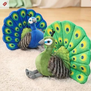 ALIK Mô Phỏng Đẹp Con Công Sang Trọng Đồ Chơi Xanh Dương Con Công Lan Rộng Đuôi Mềm Thú Nhồi Bông Trẻ Em Quà Tặng Sinh Nhật VN