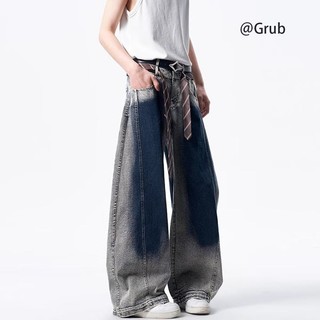 GKSSS Quần jean nam thời trang đường phố cao cấp kiểu Mỹ quần jean scimitar phong cách trung tính