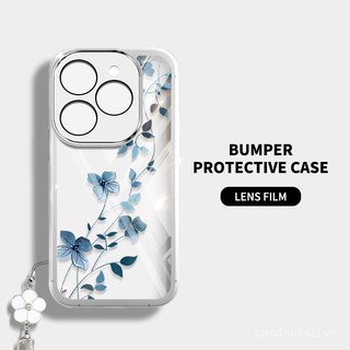 Ốp điện thoại phong cách YBD INS cho infinix Smart 8 HD Plus Pro ITEL P55 Hot 40i Hot 40 Pro Tecno Spark Go 2024 Spark 20 Pro 20C POP 8 KJ6, vỏ silicone trong suốt hình hoa nho