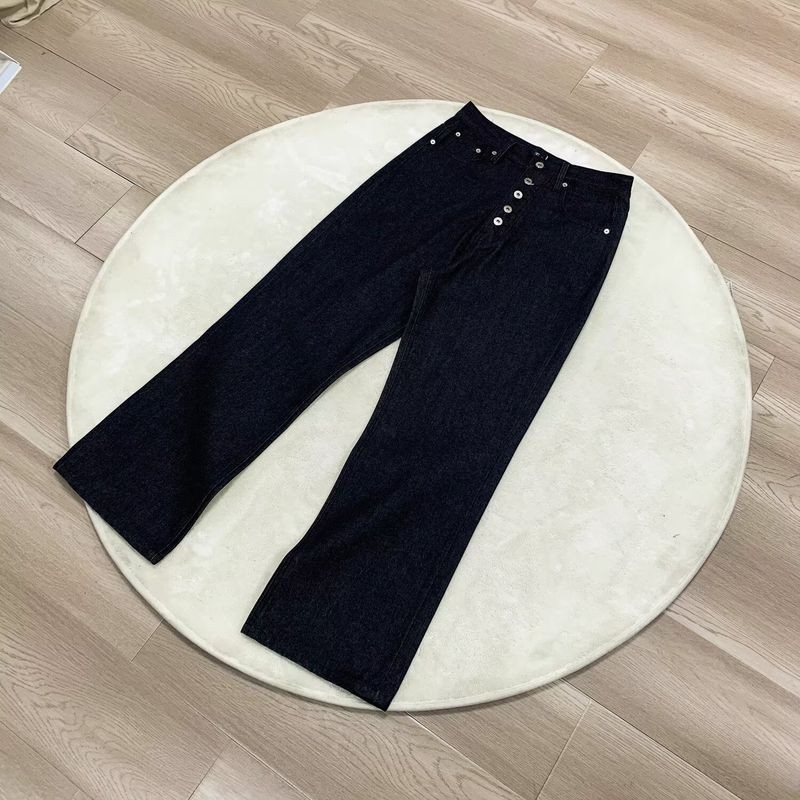 ThaliaWisp Quần Jean Nam Retro Cao Cấp Phong Cách Baggy