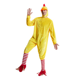 Trang phục gà vàng cho người lớn Quần áo Cosplay động vật cho sân khấu Trò chơi tương tác gia đình Halloween