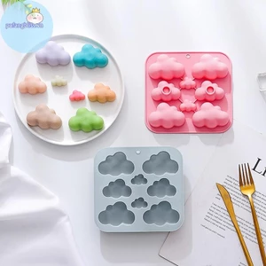 Pufangbliss 1 8 Khoang Hoạt Hình Đám Mây Khuôn Silicon DIY Nhựa Thạch Cao Làm Khuôn VN