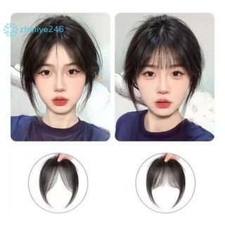 < zhuliye246 > Phần giữa Fake Bangs Fringe Tổng hợp Topper Hairpiece Clip-In Bang Nối dài Áo choàng vô hình tự nhiên Phụ nữ