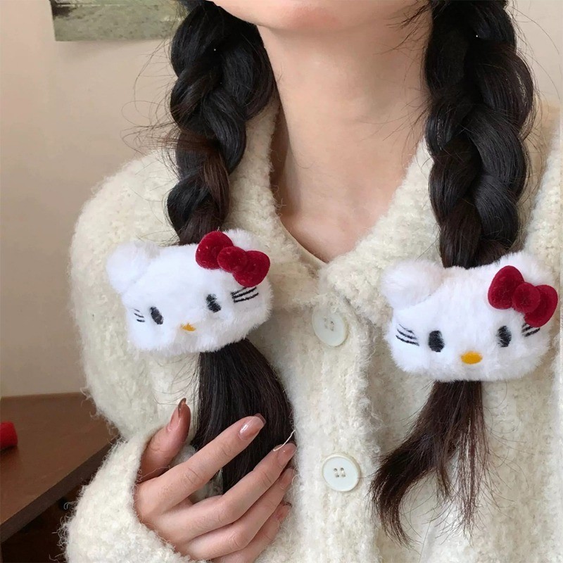 Kẹp Tóc Mèo Sang Trọng Kawaii - Phụ Kiện Tóc Trang Điểm Tiệc - Dây Buộc Tóc Nữ - Phong Cách INS, Ngọt Ngào, Dễ Thương - Quà Tặng Cho Bé Gái - Phim Hoạt Hình Barrettes