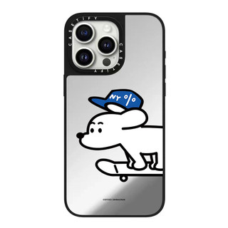 Trượt Ván Chó Gương Cứng Ốp Lưng Điện Thoại iPhone 17 Pro Max 16 Plus 15 14 13 12 11 Ốp Lưng Chống Sốc Phía Sau Acrylic Vỏ