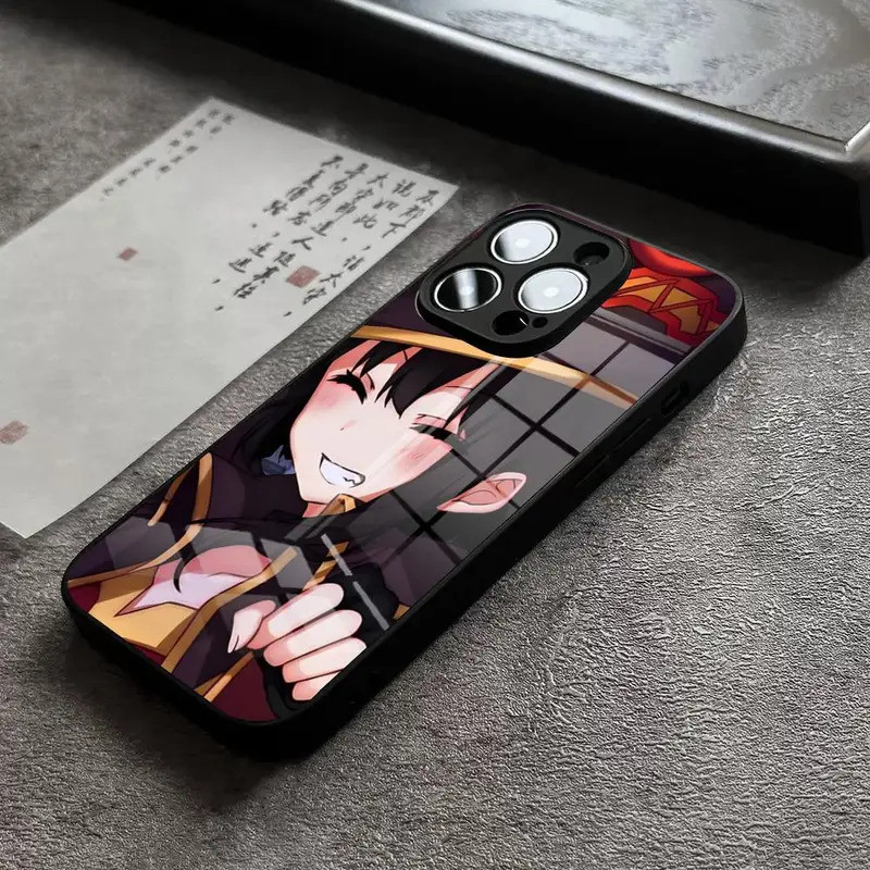 BK-1 Anime Dễ Thương Elaina Ốp lưng iPhone 17,15 Pro Max 14 Plus 12 Mini 11 13 X XR XS 8 7 Plus SE Ốp Lưng Kính Cường Lực