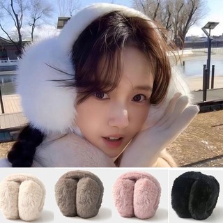 INENK Bông tai có thể gập lại, Bịt tai sang trọng ấm áp mùa đông di động, Máy sưởi tai mềm mại ngoài trời cho nam giới nữ