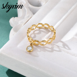 SKYRIM Titan Thép Không Gỉ Vòng Kim Cương Mặt Dây Chuyền, Trang Sức Thời Trang Cho Nam Giới Và Phụ Nữ