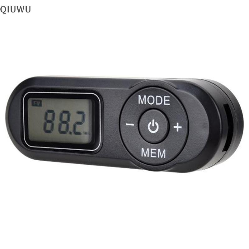Đài FM bỏ túi QIUWU với chức năng DSP FM 1.1Inch Đài phát thanh kỹ thuật số Mini.