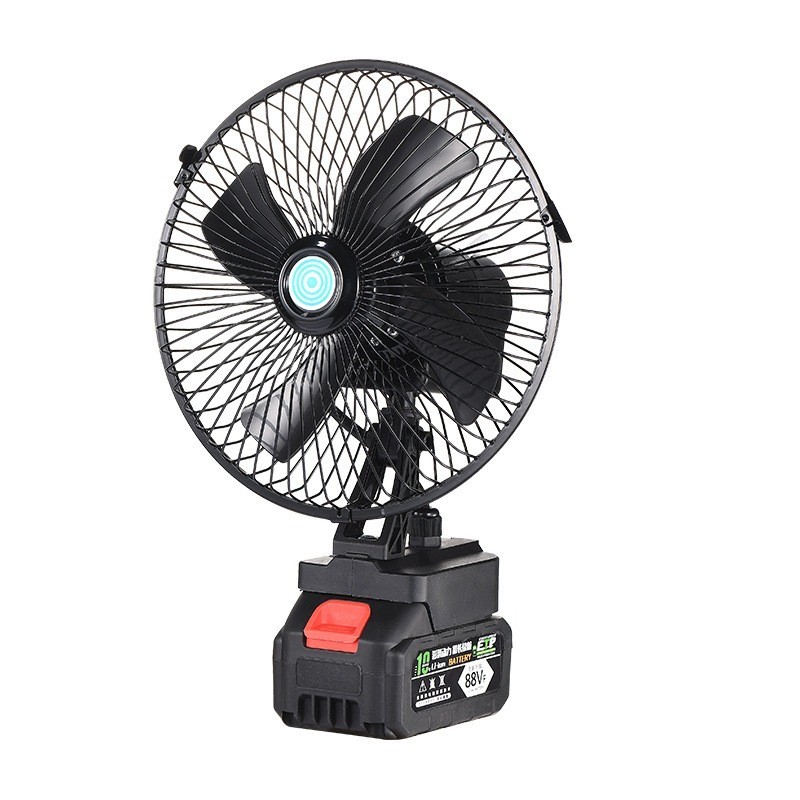 Quạt Tĩch Điện Pin 5 Cell Dùng Liên Tục 2-6H, Quạt Pin Makita Tích Điện 2 Cấp Độ Gió Siêu Mát ZDS