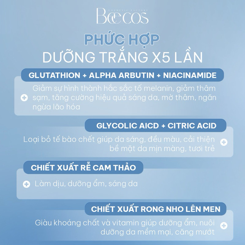 [Chính Hãng] Serum Dưỡng Sáng, Mờ Thâm Nách, cùi chỏ, đầu gối, bẹn Beecos - hiệu quả sau 2 tuần