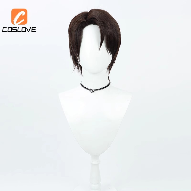 Anime Bleach Aizen Sosuke Cosplay Tóc Giả Phù Hợp Với Người Trang Phục Cosplay Ngắn Thẳng Tóc Giả Đạo Cụ Cos Tóc Giả