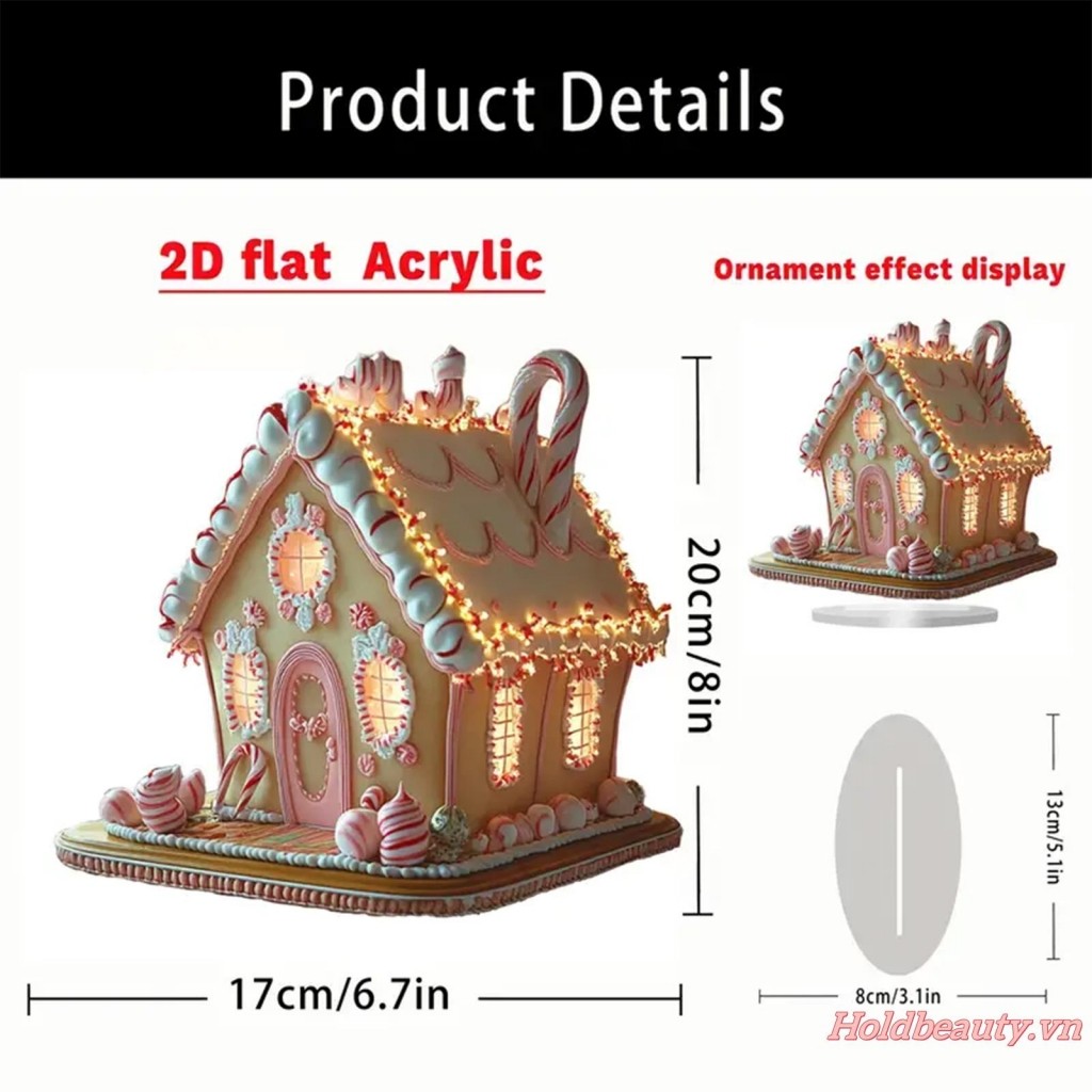 Truyện Cổ Tích Nhà Để Bàn Trang Trí Kẹo Ngọt Bohemian Xây Dựng Acrylic Trang Trí Cho Bàn Kệ Sách Sân Vườn Nhà