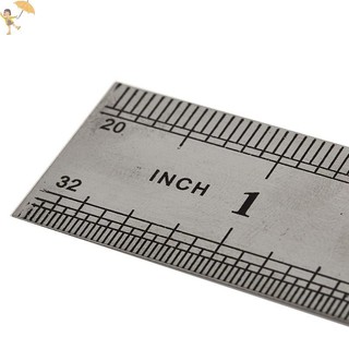 [Gou] Dụng cụ thước thẳng kim loại bằng thép không gỉ 15-30cm Dụng cụ đo hai mặt VN