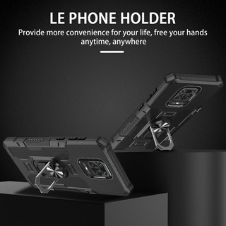 Dành Cho Redmi Note 9 / Note 9s / 9 Pro Max / 10X Ốp điện thoại PC Cứng Mặt Sau Mềm TPU Cạnh Bảo Vệ Camera Giá Đỡ Nhẫn Chân Đế Chống Sốc Mỏng Vỏ