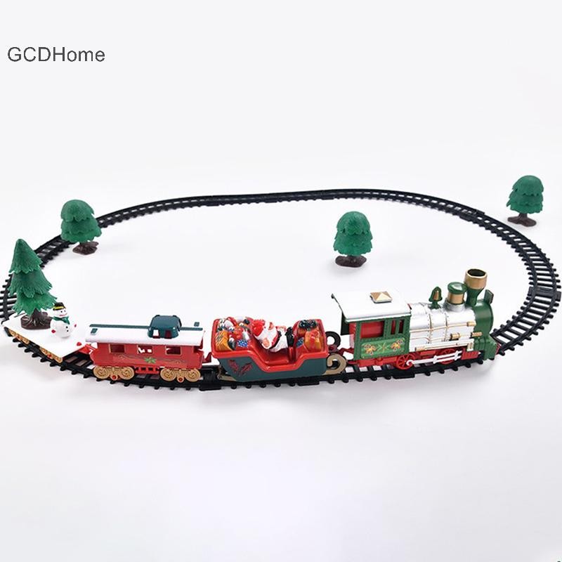 Gcdhome Giáng Sinh Tàu Điện Cây Giáng Sinh Xe Lửa Trang Trí Khung Đường Sắt HOT