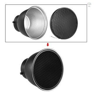 Đĩa bóng đèn khuếch tán phản quang tiêu chuẩn Andoer 7 Inch với 60° Lưới tổ ong cho Bowen Mount Studio nhấp nháy Đèn Flash Speedlite